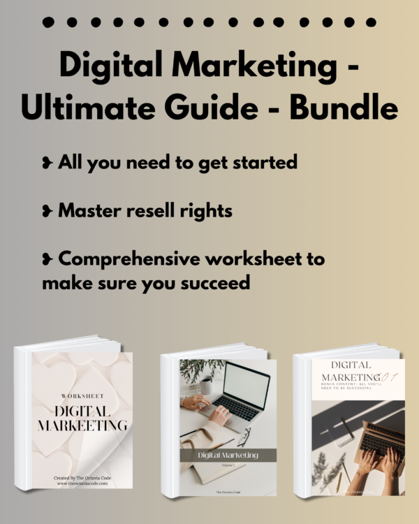 Digital Marketing - Ultimate Guide - Bundle - All You Need to Get Started - Master Resell Rights